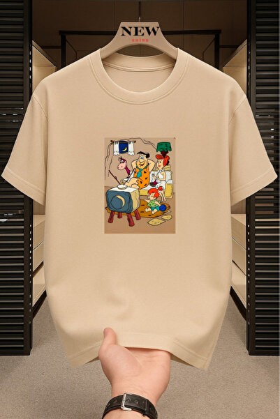 New Shine Μπλουζάκι Çakmaktaş Ailesi με τύπωμα Unisex oversized