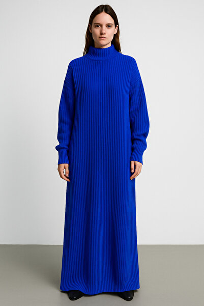 Mina Terzi&Butik Fitilli Basic Triko Elbise