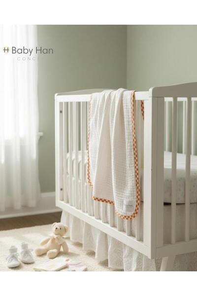 BABY HAN CONCEPT Muslin 4 Layer 100X100 cm Baby & Kids Multi-Purpose Muslin Cover 100% Organic Cotton