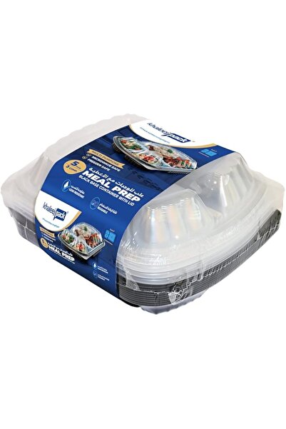 Generic Meal Prep Containers with Dividers – 3-Compartment Microwave & Dishwasher Safe Food Storage Boxes–