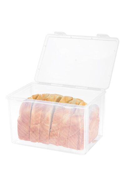 Generic Airtight Bread Storage Box for Kitchen & Fridge, Clear Plastic Bread ...