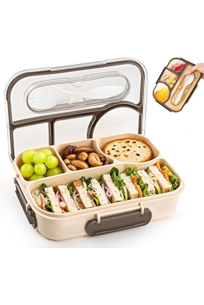 Generic Uniiking® Bento Box for Kids Adults, 4-Compartment Lunch Containers, Lunchable Food Container with