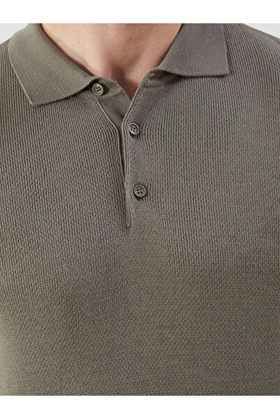 LC Waikiki Ανδρικό πλεκτό πουλόβερ με μακρυμάνικο λαιμό πόλο