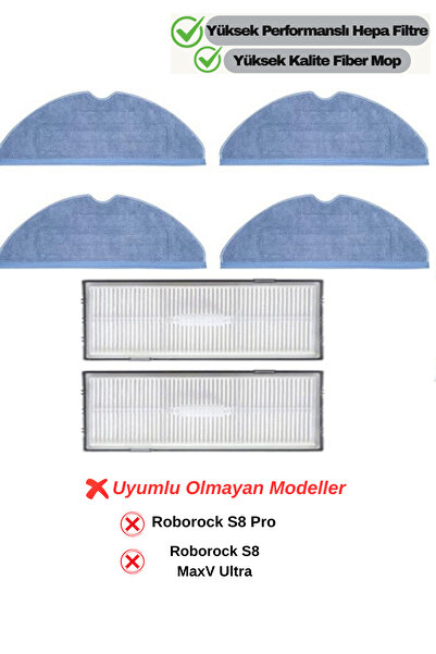 RotRever Roborock S8,S8 Plus,S8 Pro Ultra/S7,S7+,S7 Max V,S7 MaxV Plus Uyumlu...