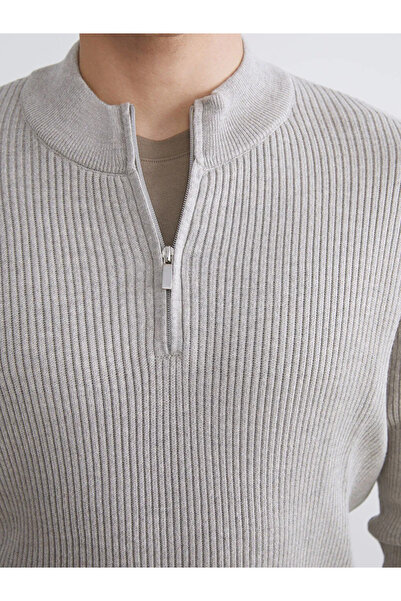 LC Waikiki Mock Neck men's knit sweater