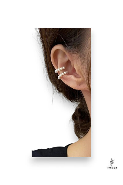 FUDER Kadın İncili Kıkırdak Küpe