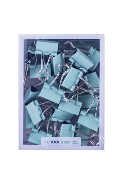 Vision XXI Clipsuri Din Metal, Verde Pastel, 19mm, 25 Bucati,