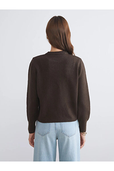 LC Waikiki Γυναικείο πλεκτό πουλόβερ με λαιμόκοψη