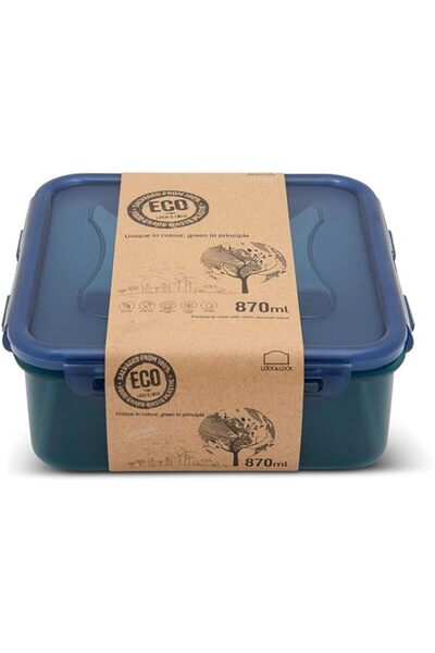 Generic Eco-Friendly 870ml Airtight Squared Food Container - Microwave, Freez...