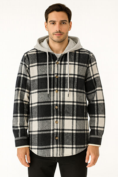 DağdevirenTkstl Unisex Kapüşonlu Oduncu Gömleği