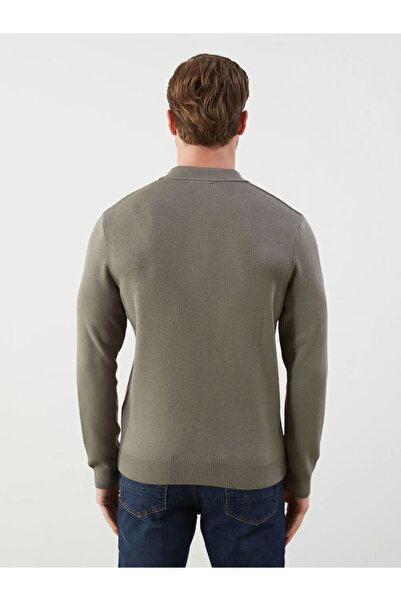 LC Waikiki Ανδρικό πλεκτό πουλόβερ με μακρυμάνικο λαιμό πόλο