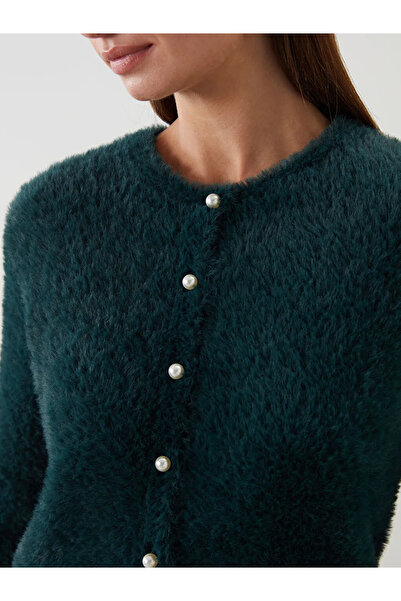 LC Waikiki Crew Neck Women's Knitwear Cardigan