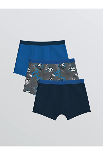LC Waikiki Printed Boy's Boxer Set of 3