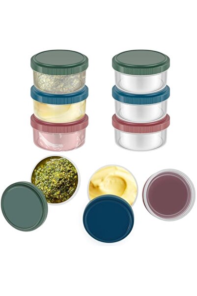 Generic YelaJoy Salad Dressing Container, Small Condiment Containers, Round Dipping Sauce Cups with Leakpro