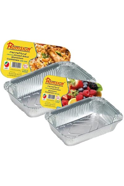 Generic Aluminium Foil Containers (8367+8389) 2x10pcs, TWIN PACK, Aluminium Disposable container | Parcel B