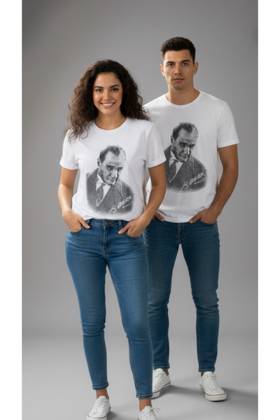 PROLET Унісекс-футболка з принтом Ататюрка