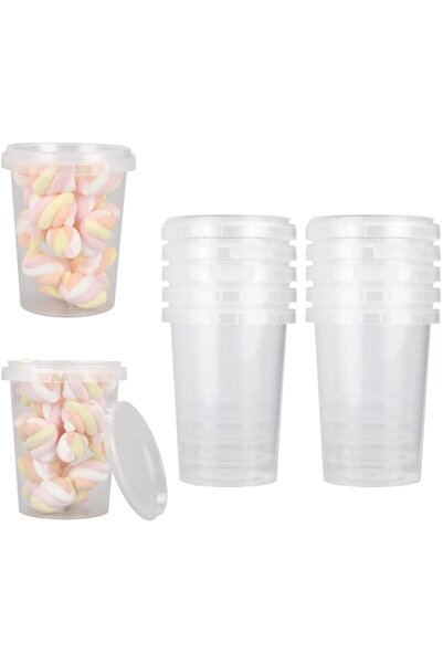 Generic Plastic Containers With Lids, Bpa Free Food Container, 520 Ml/18 Oz S...