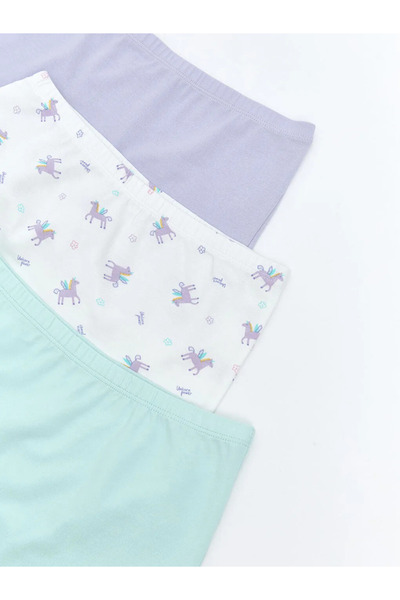 LC Waikiki Printed Girl's Boxer Set of 3