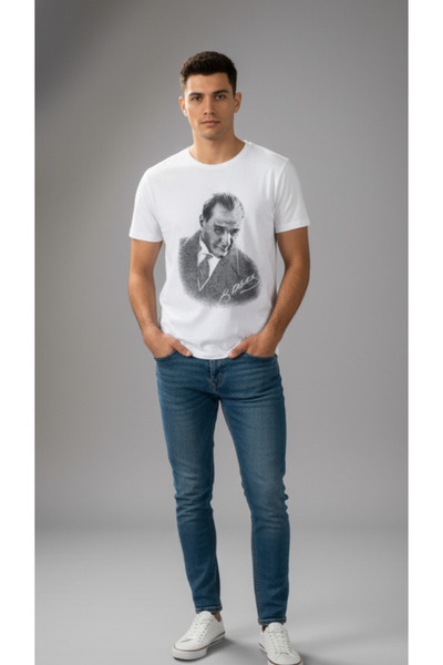 PROLET Унісекс-футболка з принтом Ататюрка