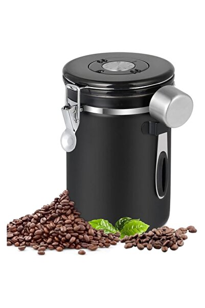 Generic Coffee Canister, Premium 22OZ Large Stainless Steel Coffee Bean Storage Container with Airtight Lid