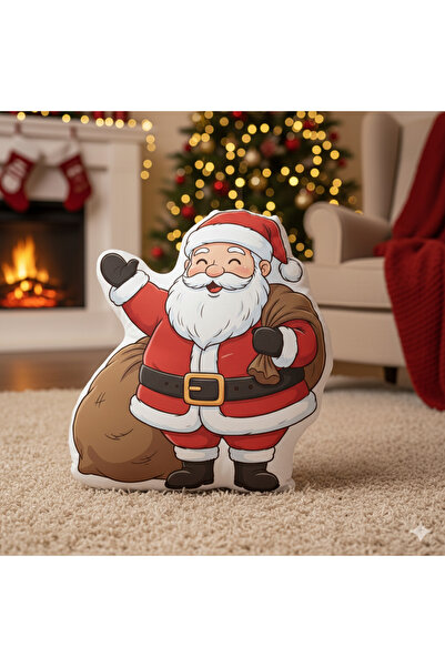 Piloji وسادة على شكل سانتا كلوز مقاس 50 سم، وسادة زينة منفوشة لعيد الميلاد، ه...