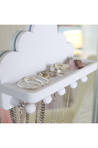 Atsutech Wall Mounted Cloud Jewelry Stand |   Rack & Hanger |   Necklace, Earring, Ring Organizer