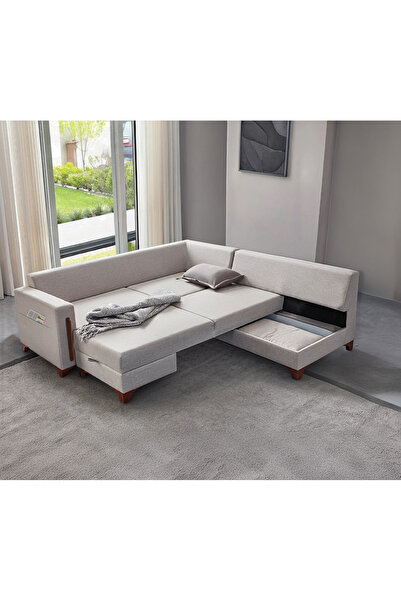 DİAVSE EV & YAŞAM Livya Köşe Koltuk Takımı Krem