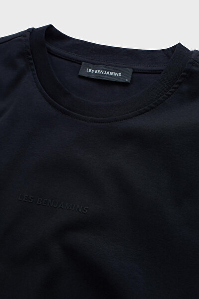 LES BENJAMINS Cotton Regular Fit Crew Neck Logo t Shirt t Shi̇rt Lb25Fwclafuts