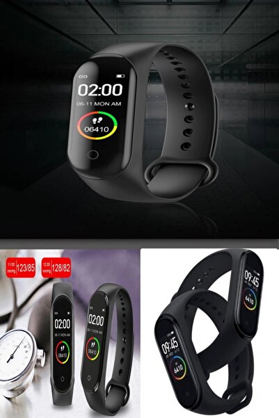 Yu Su Tools Kalp Ritmini Ölçebilen Ve Kalori Yakımını Hesaplayan Adım Ölçer Bildirim Gösteren M4 Akıllı Bileklik