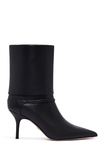 Derimod Kadın Siyah İnce Topuklu Deri Bot 25AFD490318