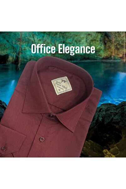 EREN STYLE Cămașă clasică din țesătură de flanel de iarnă, 100% bumbac, cu mâ...