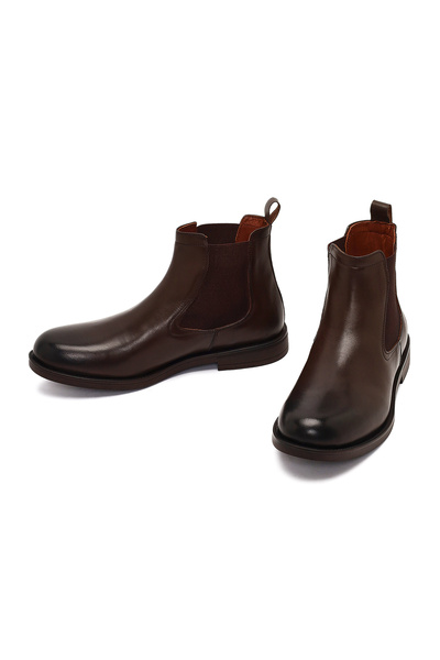 Derimod Erkek Kahverengi Deri Chelsea Bot 25WFD724218