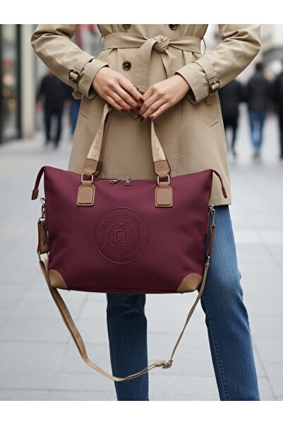 Just Polo JP حقيبة يد وكتف نسائية كبيرة الحجم رياضية موديل حقيبة بحزام طويل