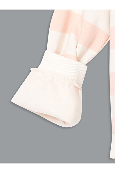 LC Waikiki Pink Crew Neck Girl's Thick Tracksuit Set