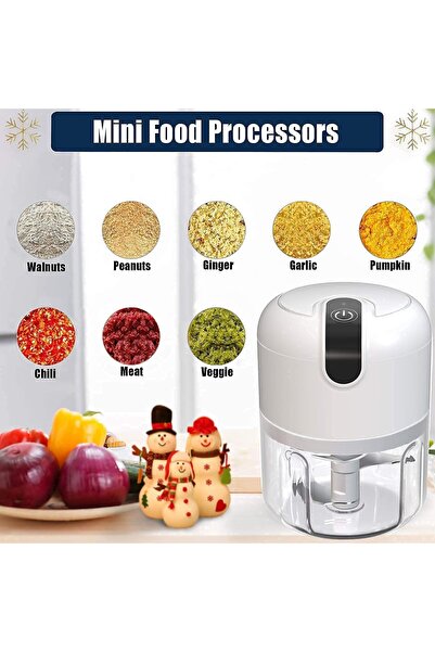Generic Wireless Usb Rechargeable Mini Electric Chopper, Food Processor For Fruits, Vegetable, Meat, Nuts