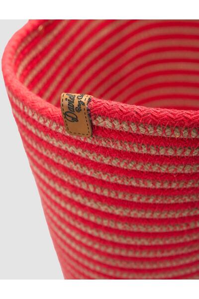 Cabani Large Volume Red Fabric Beach Bag