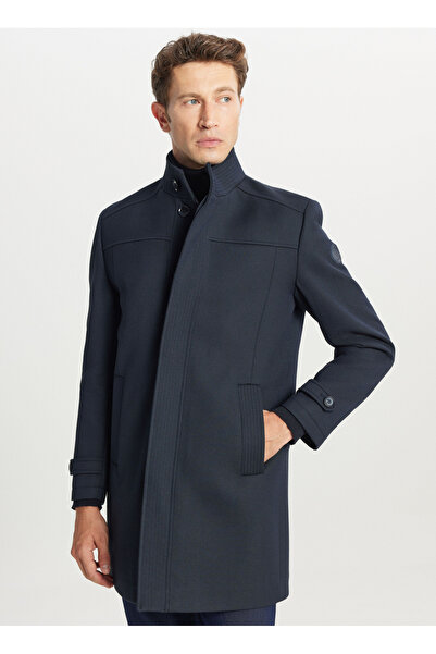ALTINYILDIZ CLASSICS Navy Blue Men's Coat Ace007261085_Lac
