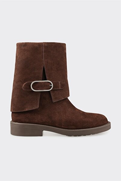 Elle Shoes Kahve Deri Kadın Günlük Bot