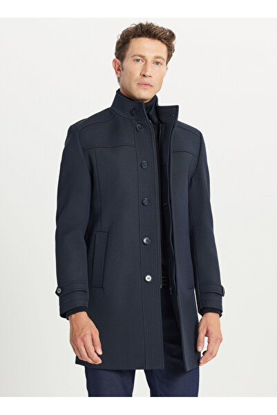 ALTINYILDIZ CLASSICS Navy Blue Men's Coat Ace007261085_Lac