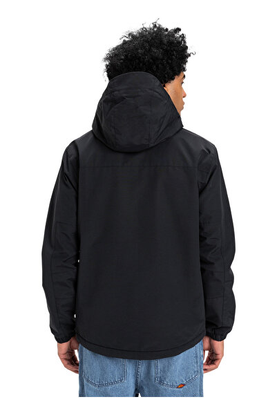 Quiksilver EQYJK04202-OVERCAST 3K WARM JACKET Siyah Düz Erkek Mont