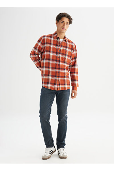 Lee Relaxed Ekru Erkek Gömlek LD999664931 Ekru Gömlek