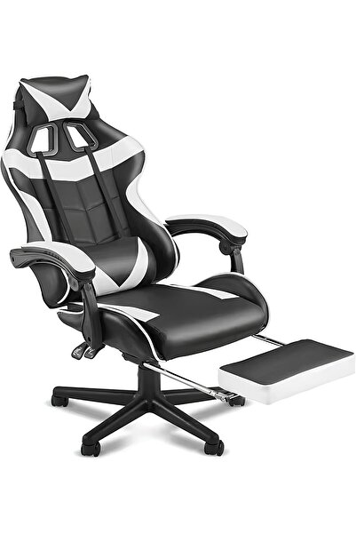 Gogoya Ergonomic Gaming Chair with Massage Lumbar Support & Footrest - Adjustable Swivel Computer Ch