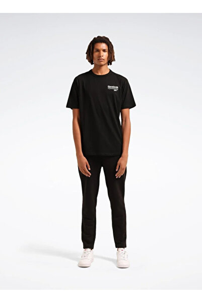 Reebok LC 7037 RI BRAND PROUD GFX SS TEE Siyah Yuvarlak Yaka Regular Fit Baskılı Erkek T-Shirt