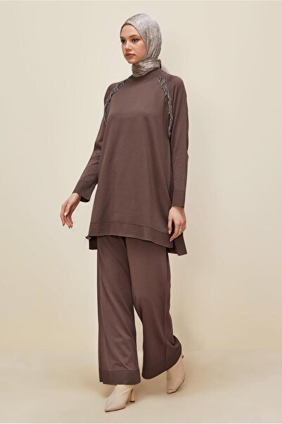 Alvina Tricot Suit with Beaded Detail Pants 45873