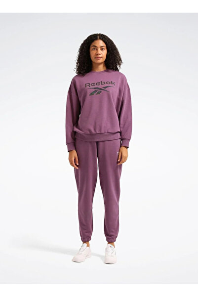 Reebok LC 8001 NEW ID BSC JOGGER Mor Lastikli Bel Regular Fit Düz Kadın Eşofm...