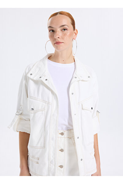 BOSS Standart Beyaz Kadın Ceket 50541422