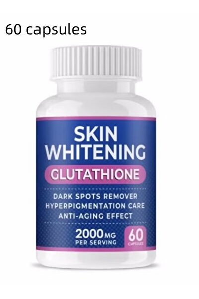 Skin Glutathione Whitening Capsules 2000mg Brightening Antioxidant Supplement 60 Caps