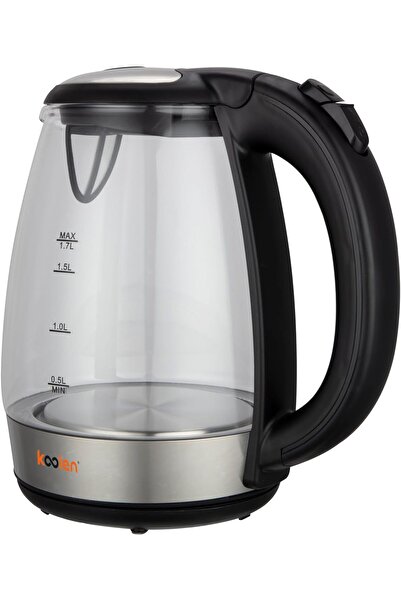 Koolen Decorative Glass Electric Kettle 2200W 1.7L - Black