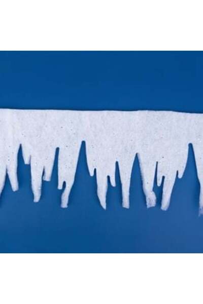 SHOPIENS Χριστουγεννιάτικο Διακοσμητικό Πανό με Λευκά Κρυστάλλους και Γκλίτερ...