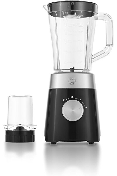 ALSAIF 2 in 1 Blender & Grinder, Black, 600W, 1.5 Liter - E06036